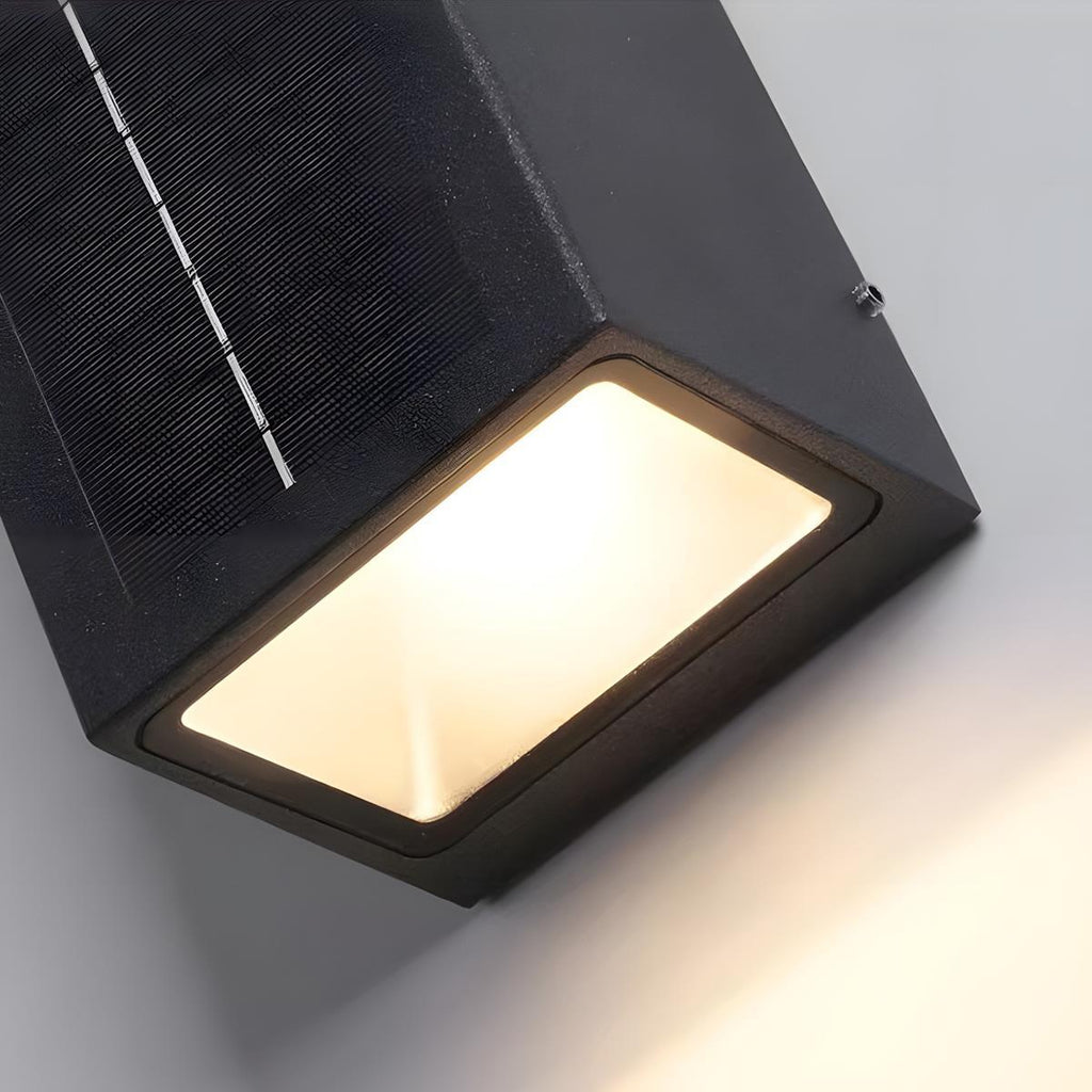 LED Solar Waterproof Up and Down Outdoor Wall Sconces for Garden, Patio & Exterior Lighting