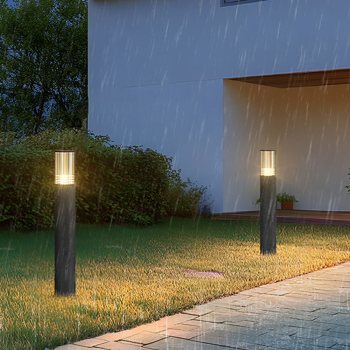 Modern Waterproof Outdoor LED Pillar Lights – Cylinder Garden & Lawn Lighting for Pathways, Villa, Park, and Yard