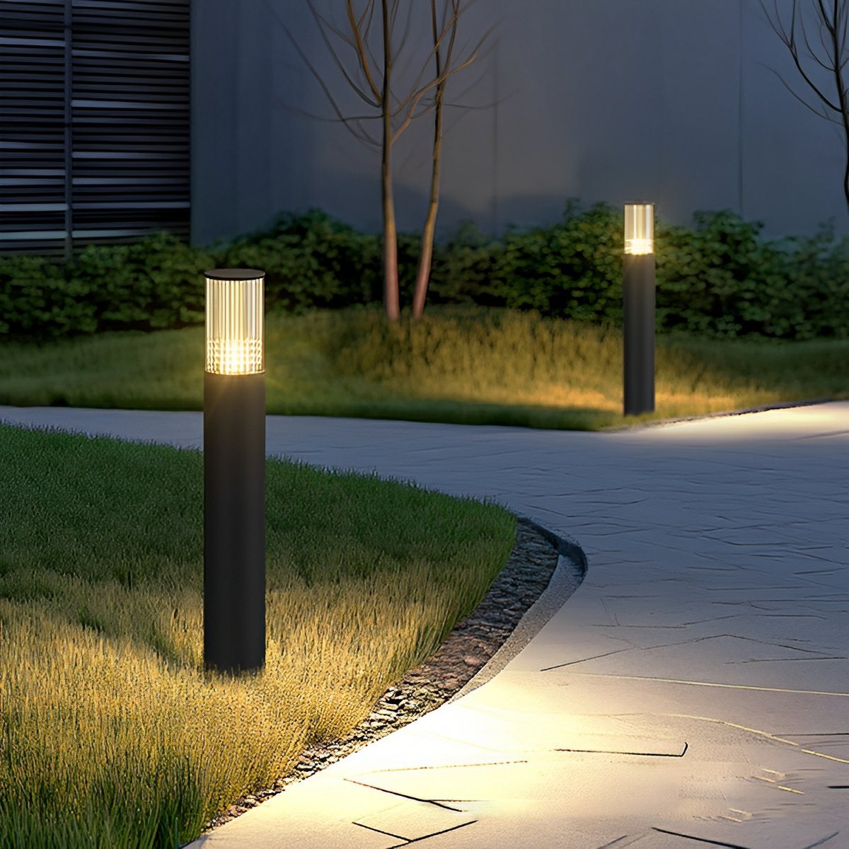 Modern Waterproof Outdoor LED Pillar Lights – Cylinder Garden & Lawn Lighting for Pathways, Villa, Park, and Yard
