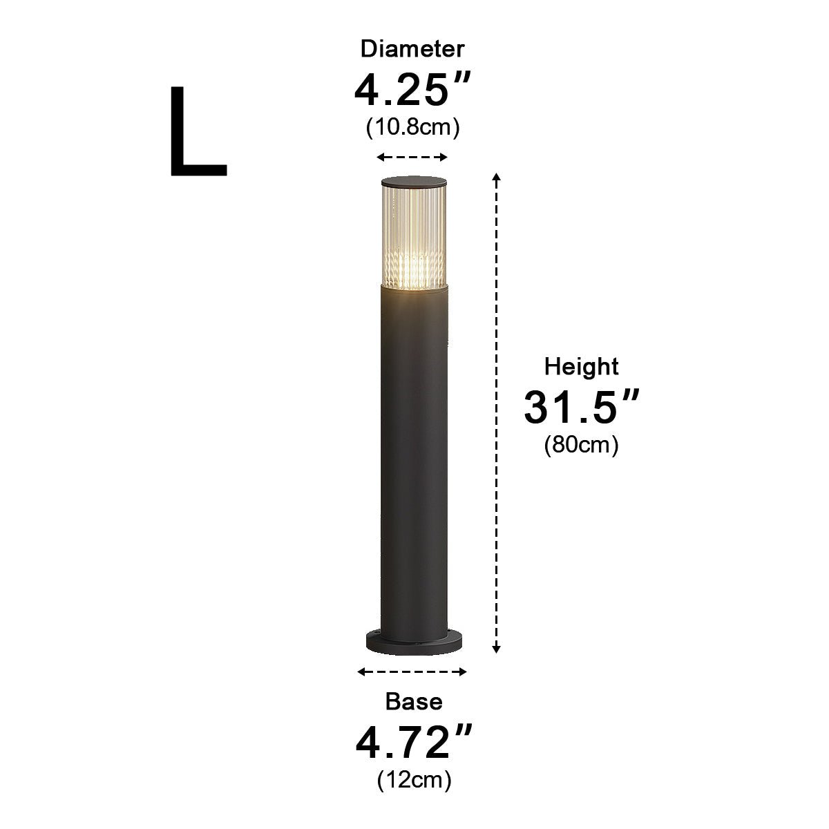 Modern Waterproof Outdoor LED Pillar Lights – Cylinder Garden & Lawn Lighting for Pathways, Villa, Park, and Yard