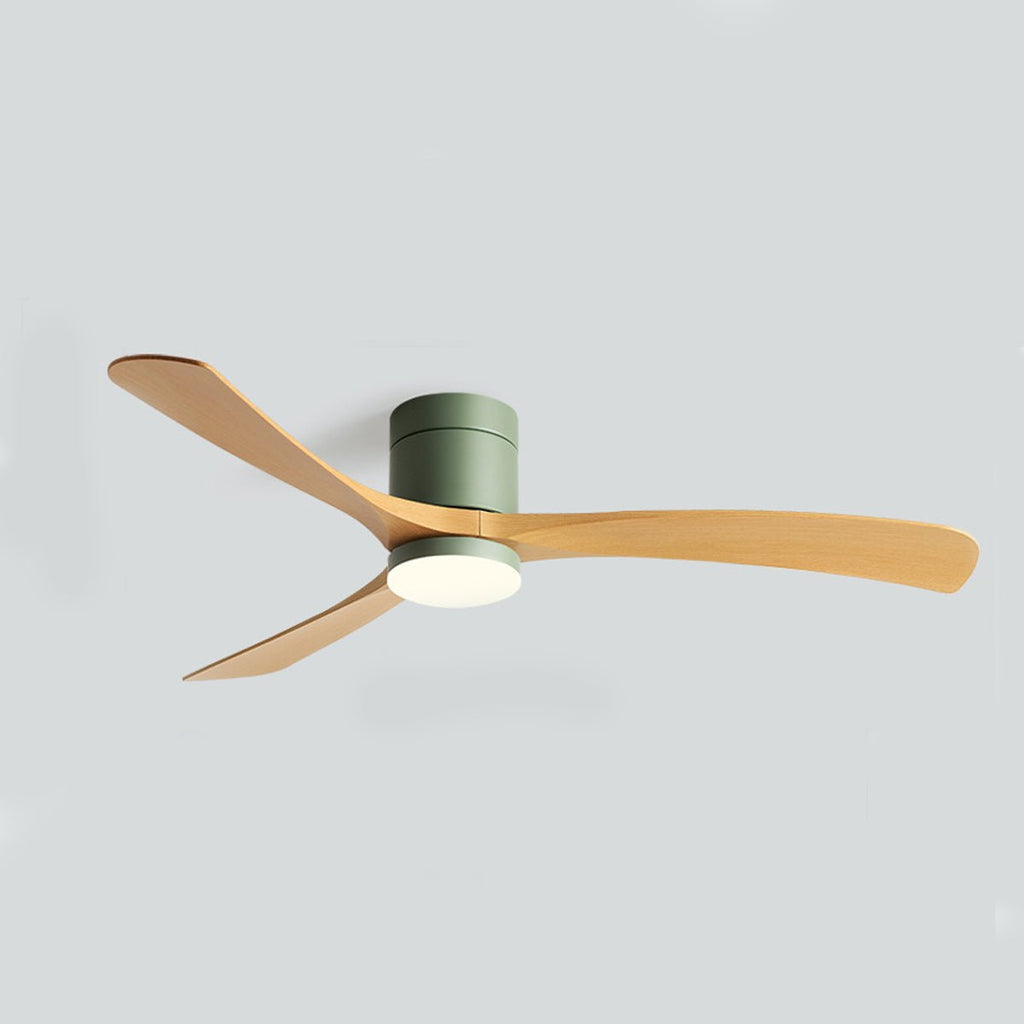 LED Ceiling Fan Light with Remote Control, 6-Speed Reversible Silent Motor, Dimmable 3-Color Lighting for Bedroom & Living Room