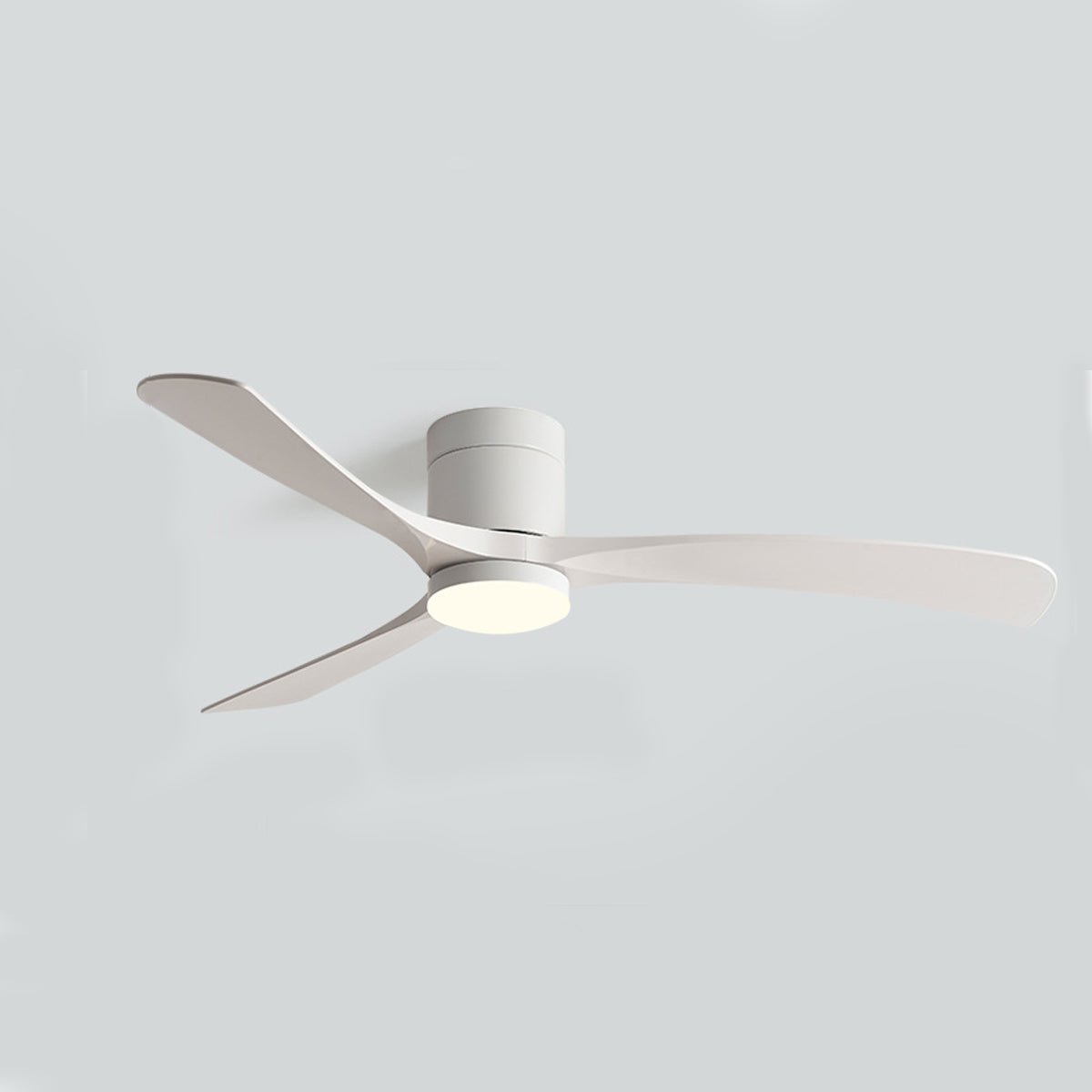 LED Ceiling Fan Light with Remote Control, 6-Speed Reversible Silent Motor, Dimmable 3-Color Lighting for Bedroom & Living Room