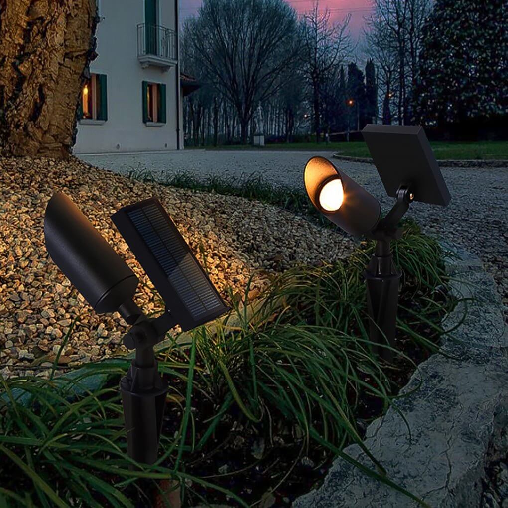 Outdoor Waterproof Solar Spot Light for Landscape Lighting in Courtyard, Garden, and Lawn Areas