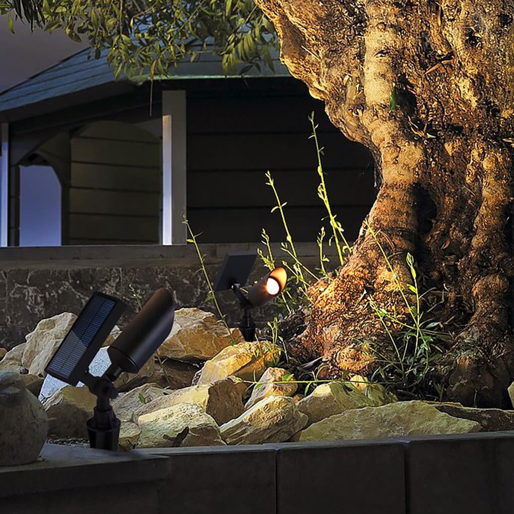 Outdoor Waterproof Solar Spot Light for Landscape Lighting in Courtyard, Garden, and Lawn Areas