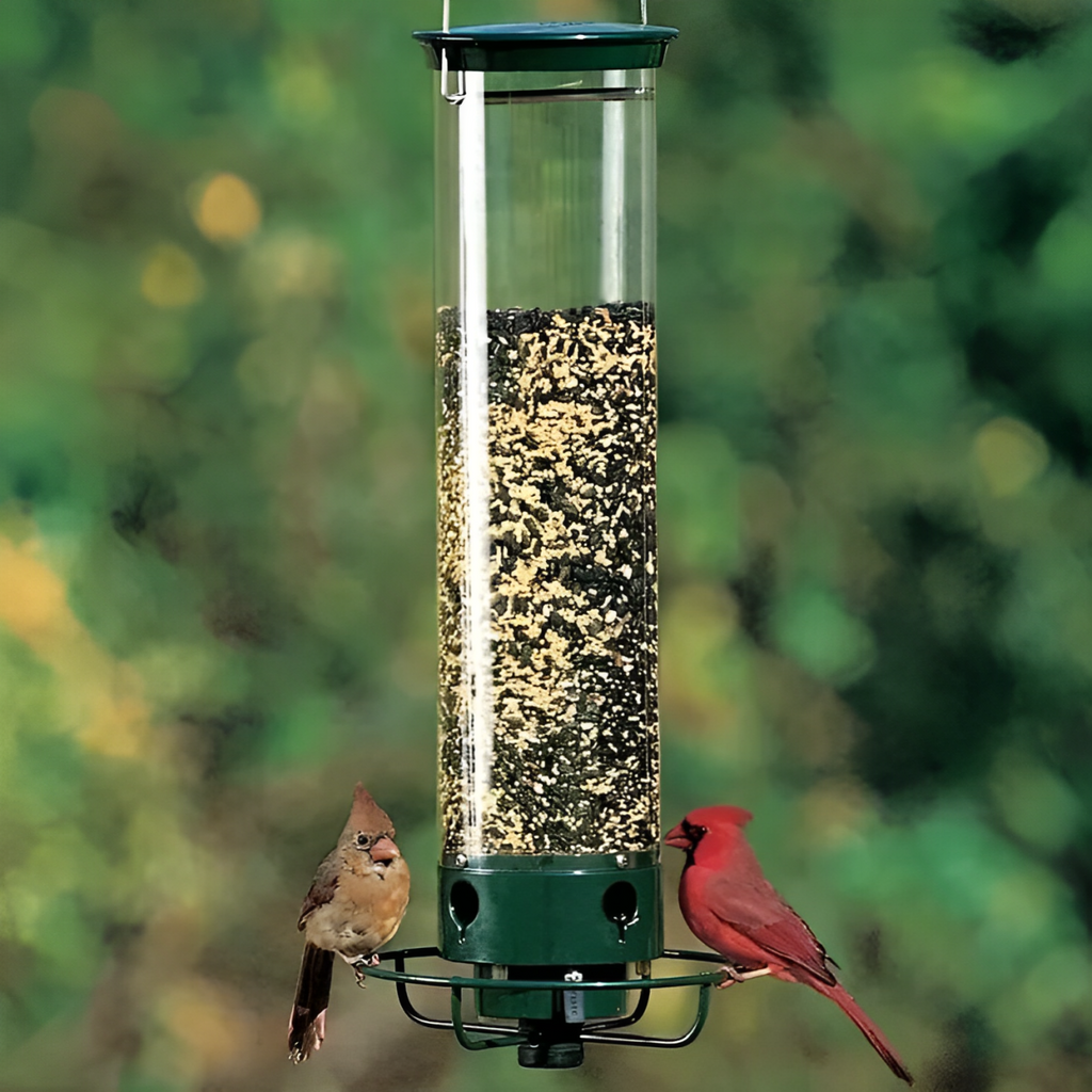 Squirrel-Proof Bird Feeder: spinning with 5 lb seed capacity for wild bird