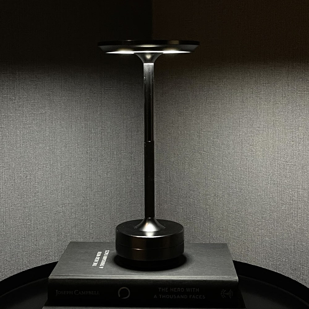 Cordless Metallic Table Lamp - Modern Design for Home & Office Lighting