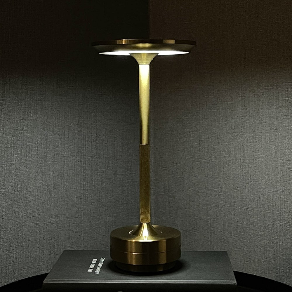 Cordless Metallic Table Lamp - Modern Design for Home & Office Lighting