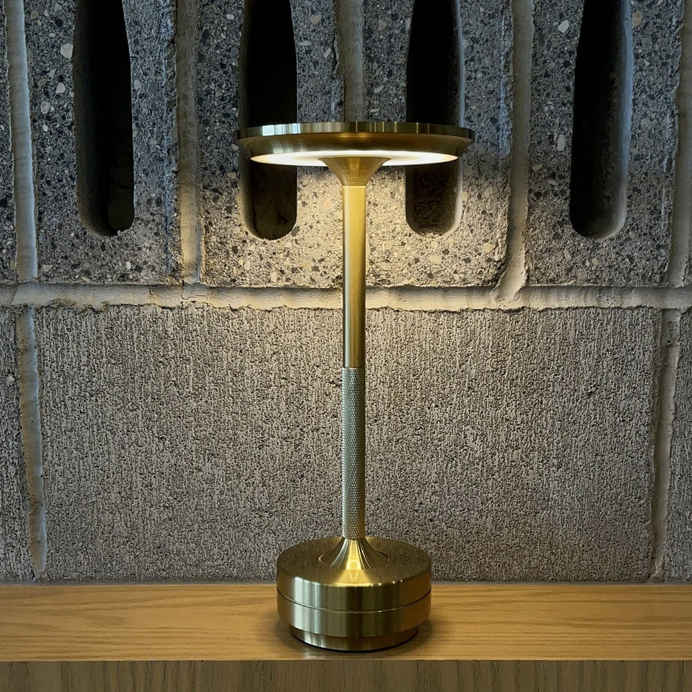 Cordless Metallic Table Lamp - Modern Design for Home & Office Lighting
