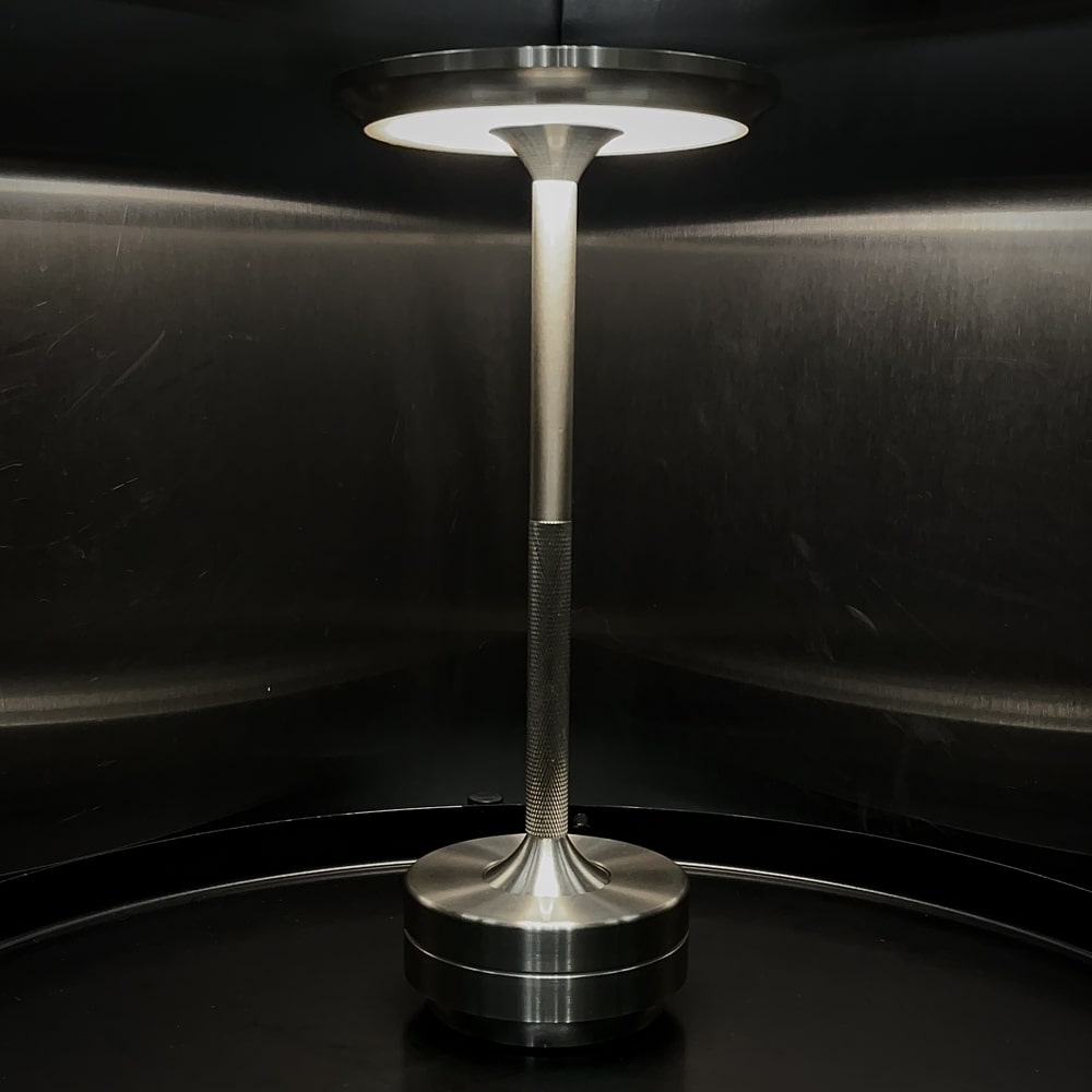 Cordless Metallic Table Lamp - Modern Design for Home & Office Lighting