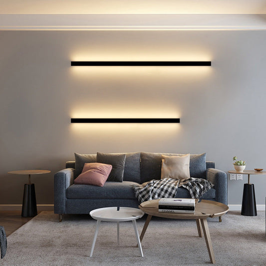 Minimalist Linear Wall Lamp with LED Lighting – Ideal Vanity Light Bar and Wall Light Fixtures They Illuminate Modern Spaces