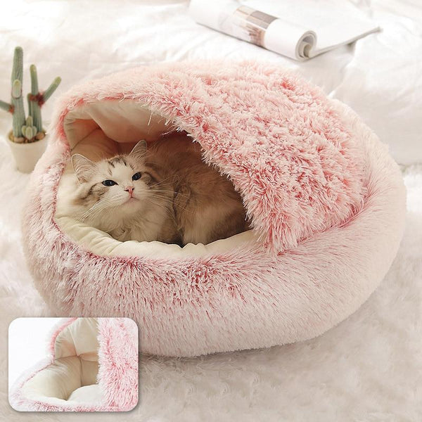 Cozy Cave Bed for Cats & Small Dogs | Orthopedic, Anti-Anxiety & Ideal for Comfortable Sleep and Relaxation