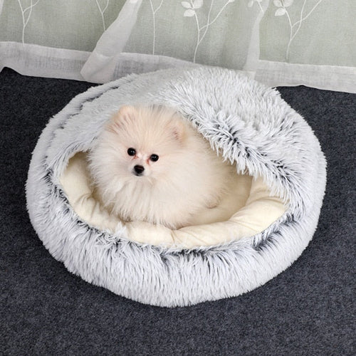 Cozy Cave Bed for Cats & Small Dogs | Orthopedic, Anti-Anxiety & Ideal for Comfortable Sleep and Relaxation