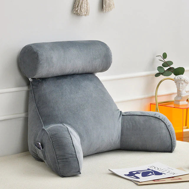 Soft Bed Arm Pillow | Ideal for Reading and Support in Bed or Sofa