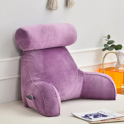 Soft Bed Arm Pillow | Ideal for Reading and Support in Bed or Sofa