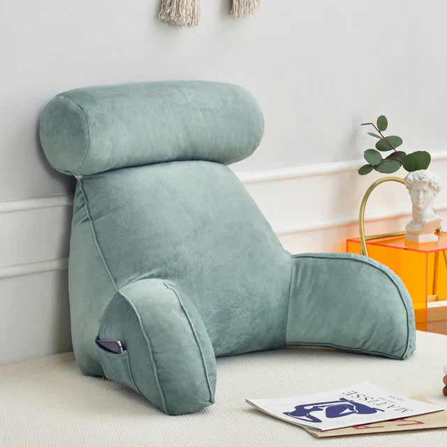 Soft Bed Arm Pillow | Ideal for Reading and Support in Bed or Sofa