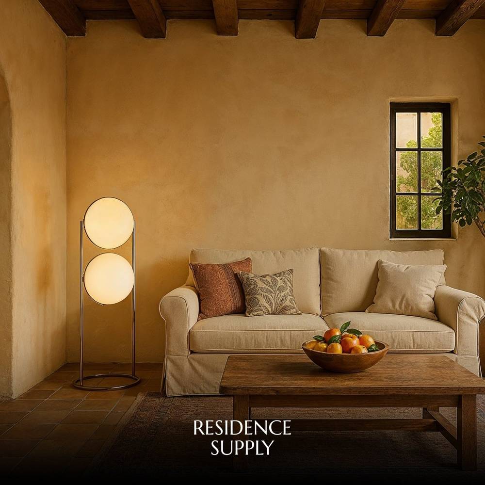 Rasu Floor Lamp | Stable, Slim Design with Adjustable Brightness for Living Room & Bedroom Use
