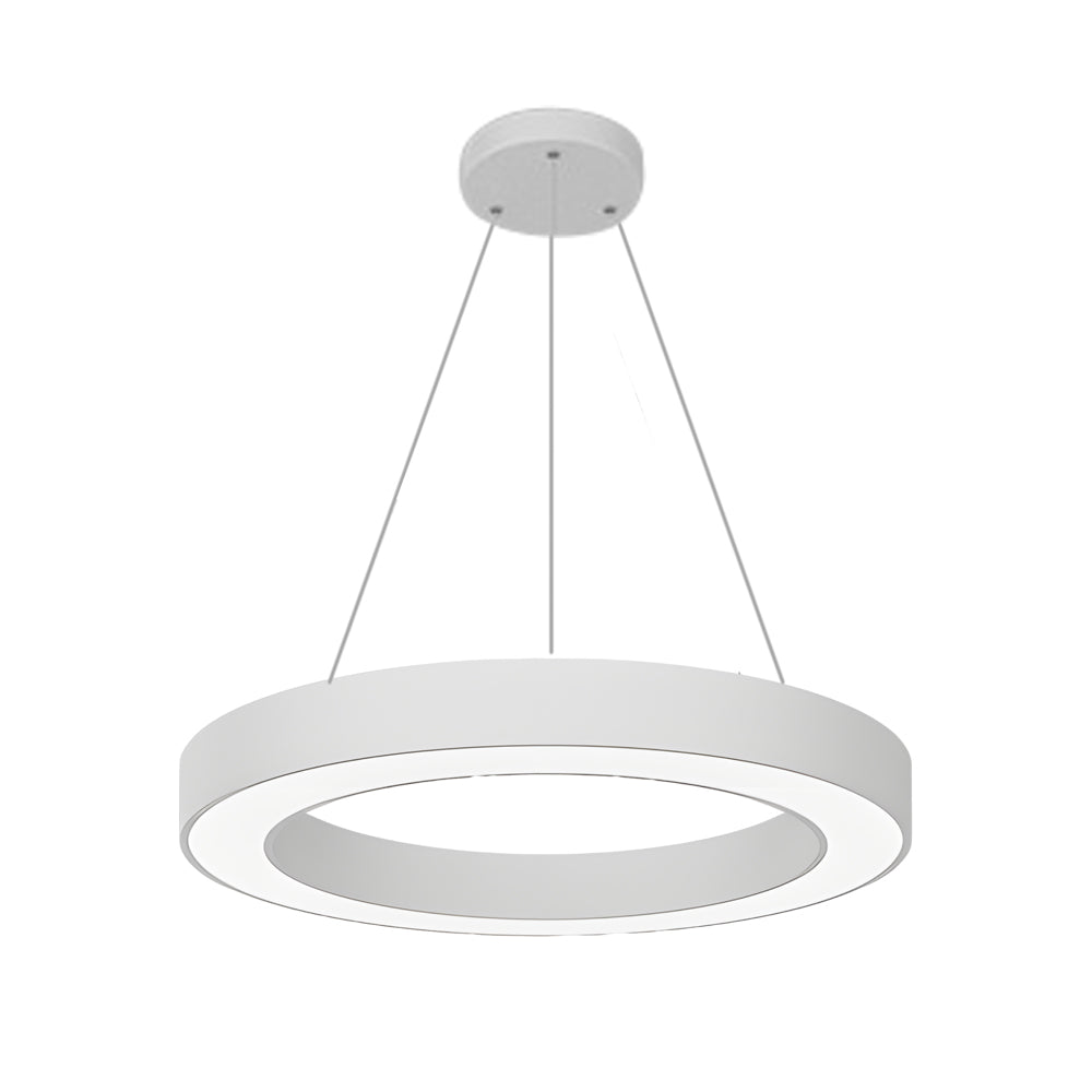 LED Pendant Light - Round Ring Hanging Fixture for Office & Gym Spaces - Modern Suspended Lighting Solution
