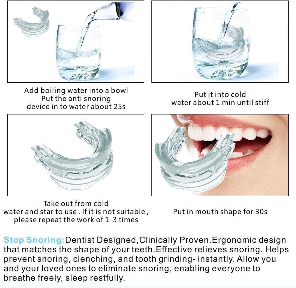 Ultimate Snoring Mouth Guard: Stop Snoring Solution, Anti Snore Device for Peaceful Nights - Mouth Guards for Sleep Apnea Relief