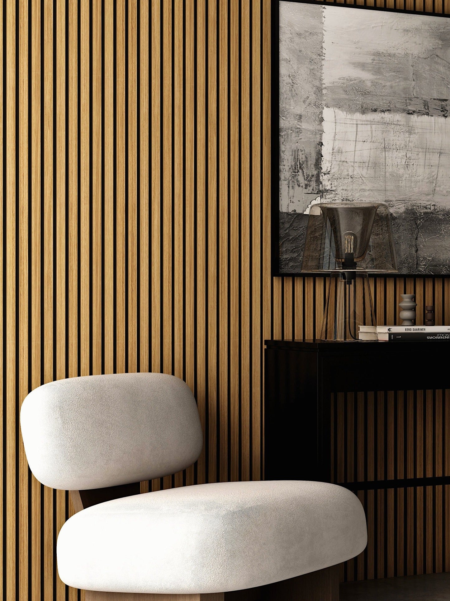 Acoustic Slat Wood Wall Panels for Home: Wood Slat Wall Paneling Solution for Acoustic Enhancement and Design