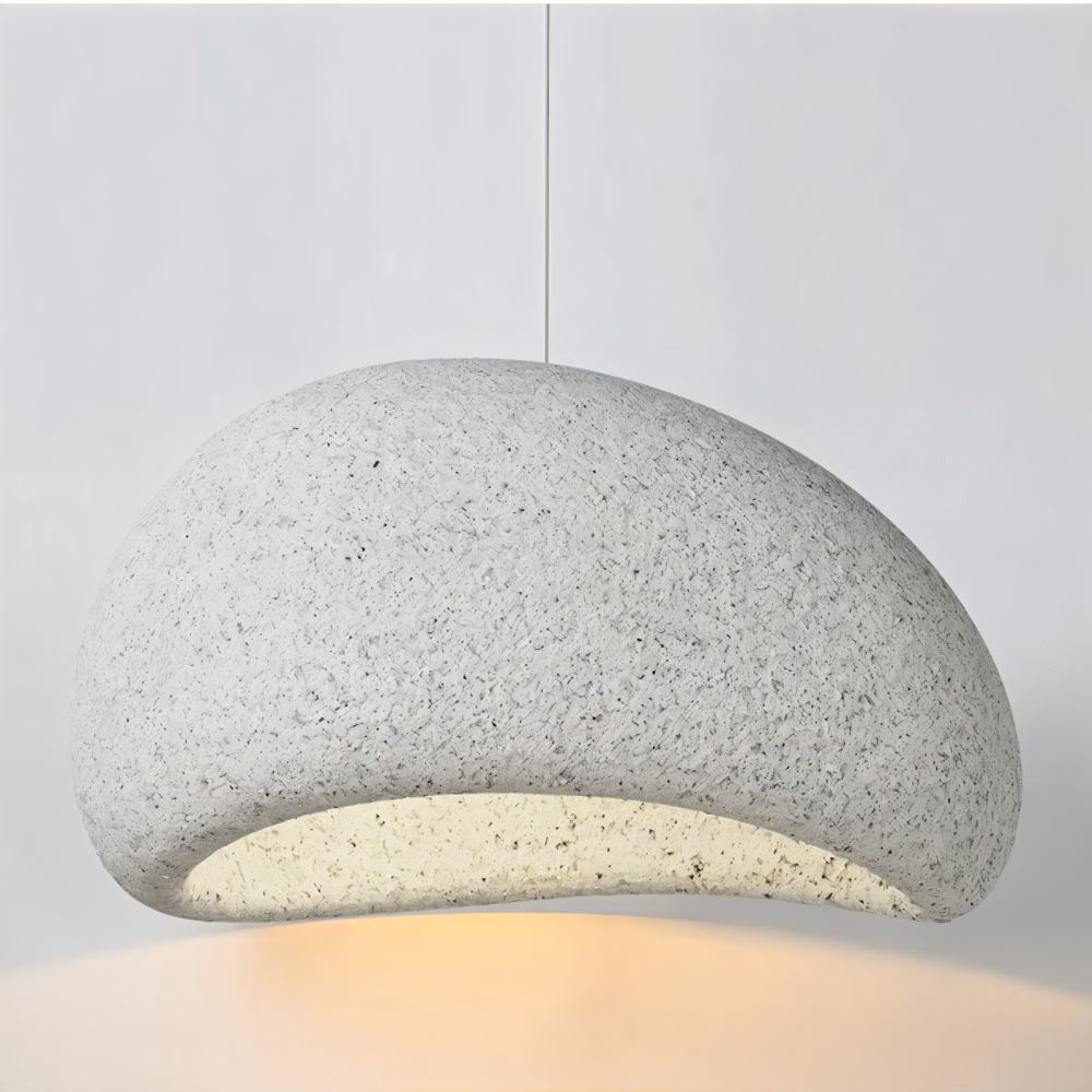 Shibui Sand Pendant Light - Modern Hanging Fixture with Natural Finish for Dining Room & Living Room