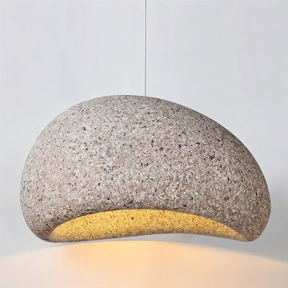 Shibui Sand Pendant Light - Modern Hanging Fixture with Natural Finish for Dining Room & Living Room