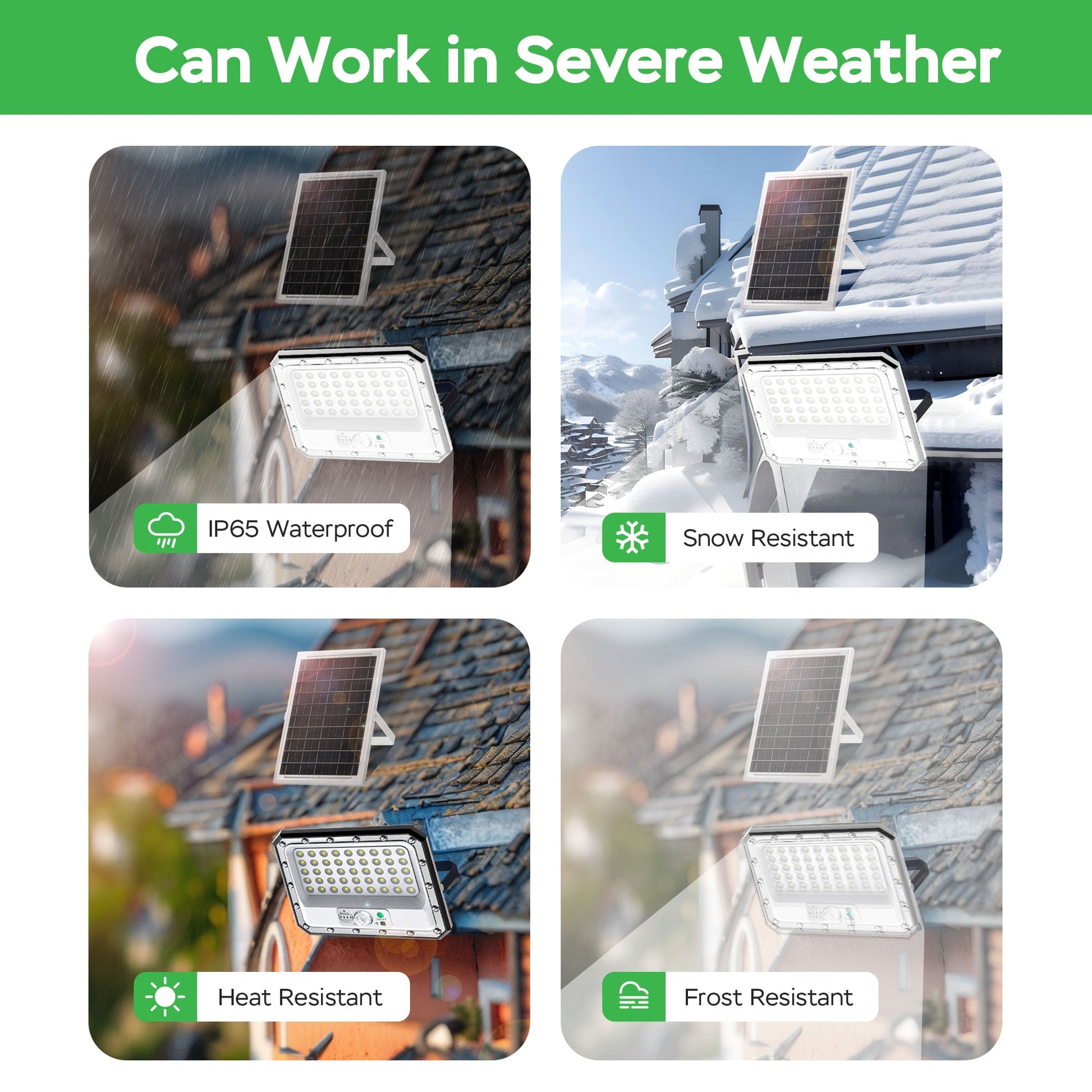 Solar Flood Light with Motion Sensor & Remote – 2250LM 6500K Waterproof Outdoor Security Lamp, 12500mAh Battery, Dusk to Dawn Lighting