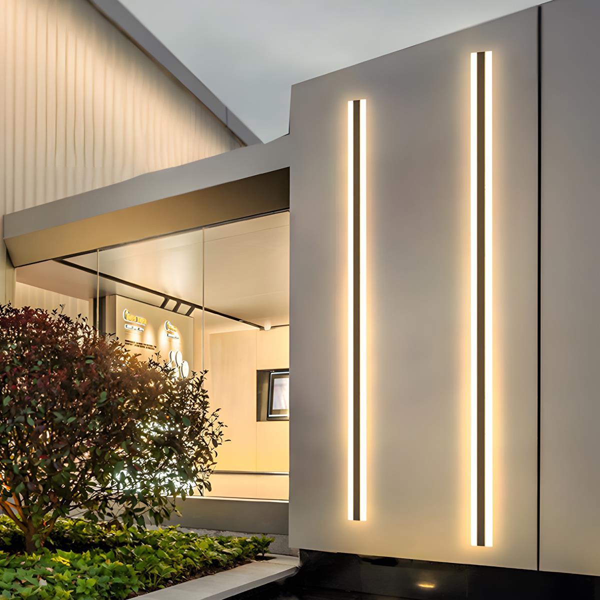 Solar Waterproof LED Strip Lights for Outdoor Use - Ideal for Porches, Patios, and Exterior Walls