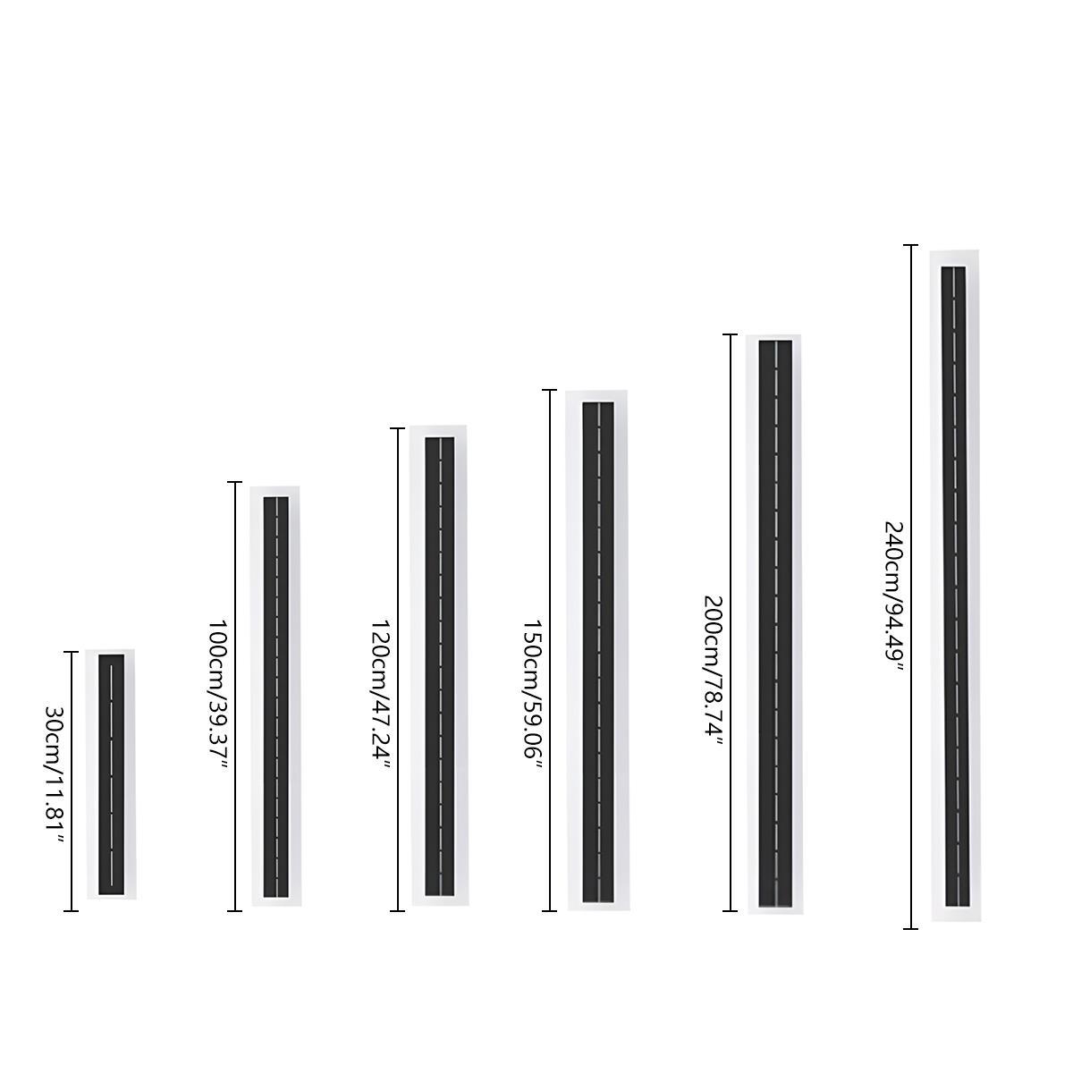 Solar-Powered Waterproof LED Strip Outdoor Wall Lights – Adjustable Color Temperature 3000K-6000K for Porch, Patio & Garden