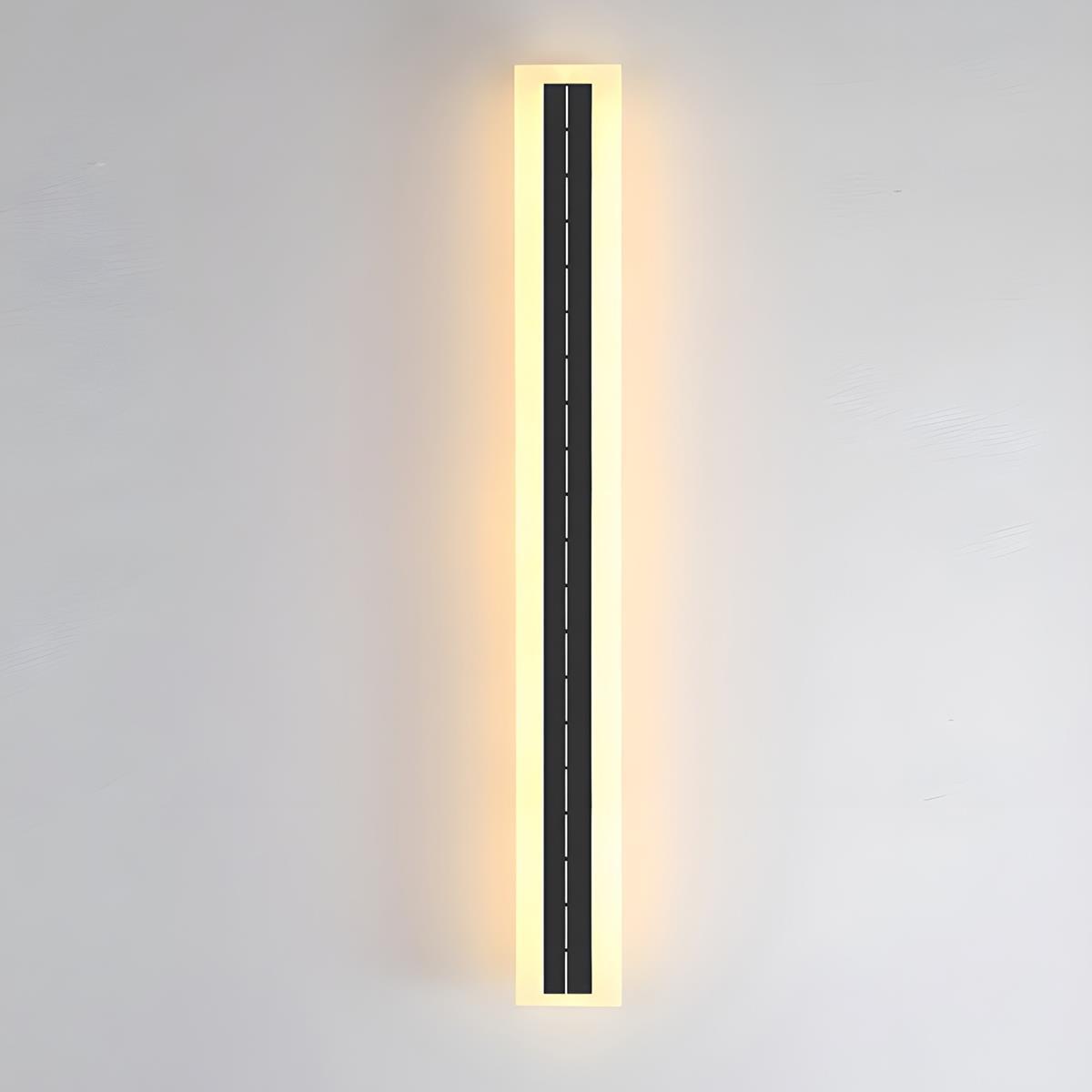 Solar-Powered Waterproof LED Strip Outdoor Wall Lights – Adjustable Color Temperature 3000K-6000K for Porch, Patio & Garden