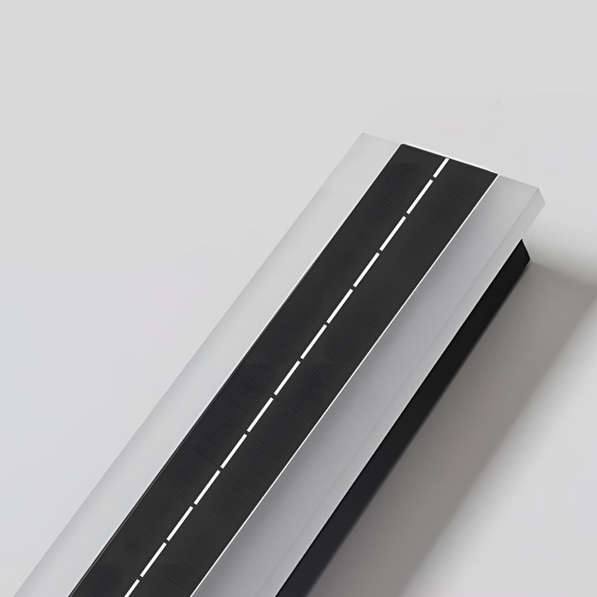 Solar-Powered Waterproof LED Strip Outdoor Wall Lights – Adjustable Color Temperature 3000K-6000K for Porch, Patio & Garden