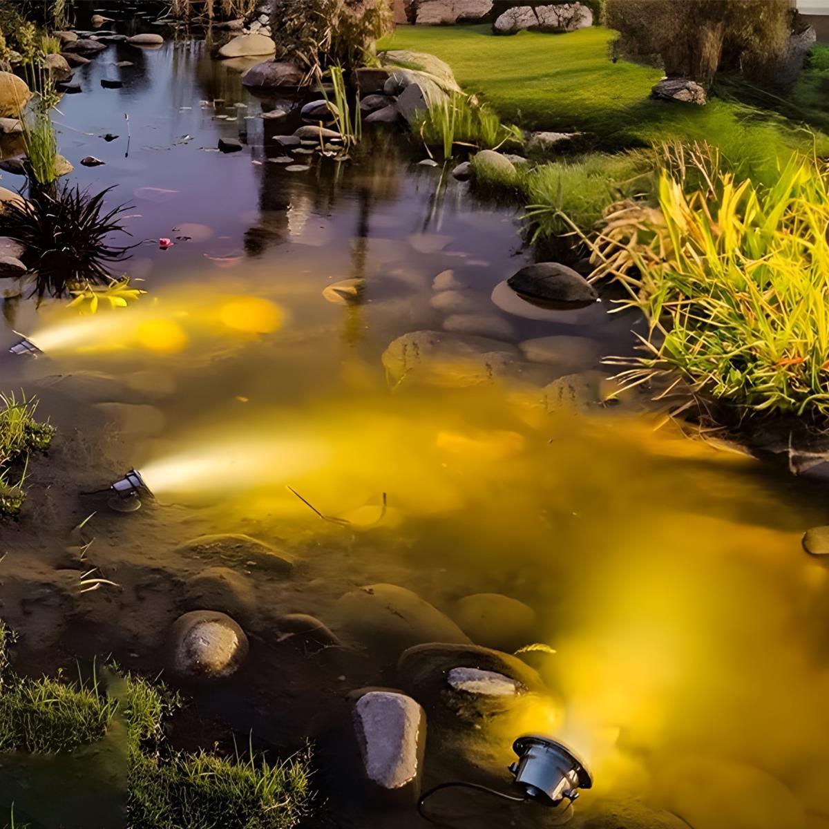 Solar Waterproof Underwater LED Spot Lights – Outdoor Submersible Pool & Fountain Lighting