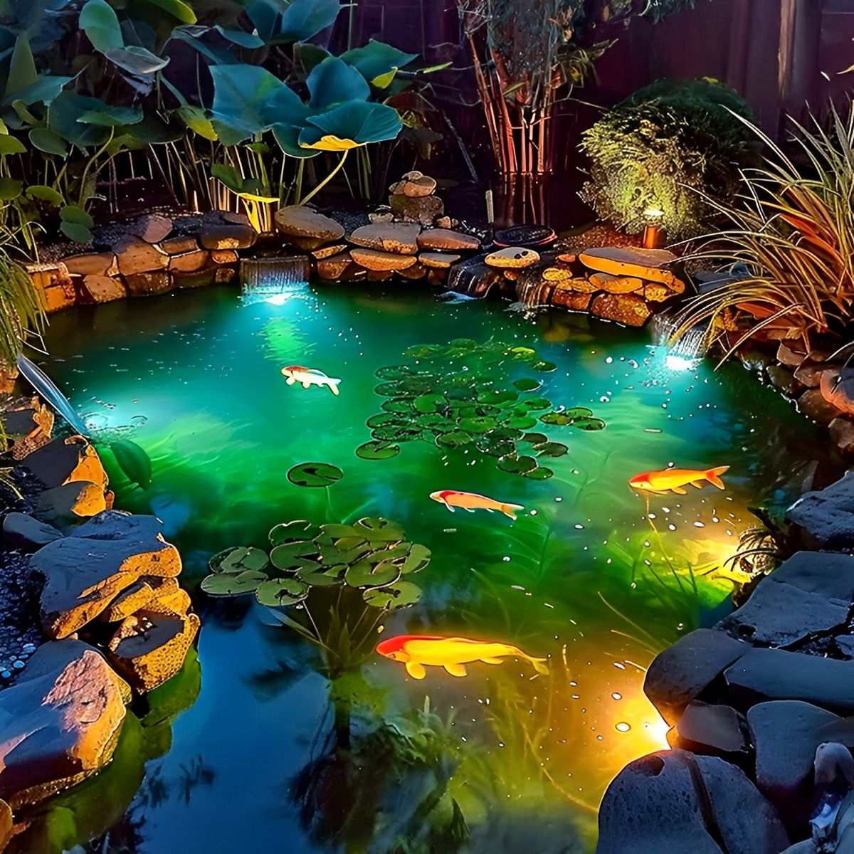 Solar Waterproof Underwater LED Spot Lights – Outdoor Submersible Pool & Fountain Lighting