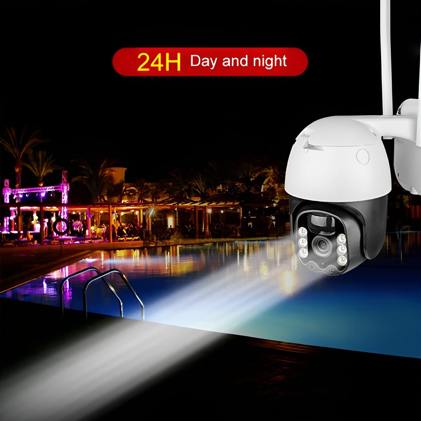 Smart Wireless Solar Surveillance Camera with Night Vision & Motion Detection for Outdoor Security