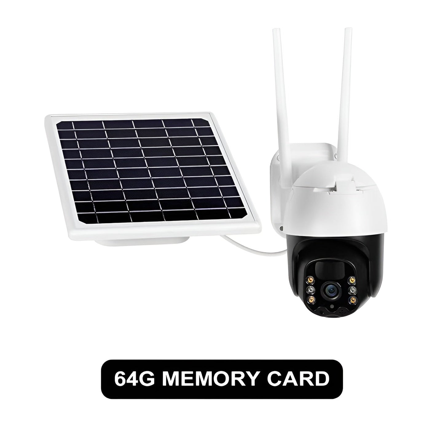 Smart Wireless Solar Surveillance Camera with Night Vision & Motion Detection for Outdoor Security