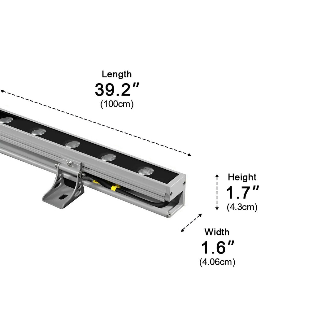 LED Waterproof Outdoor Wall Washer Lights - Adjustable Brightness for Garden, Patio, and Landscape Lighting