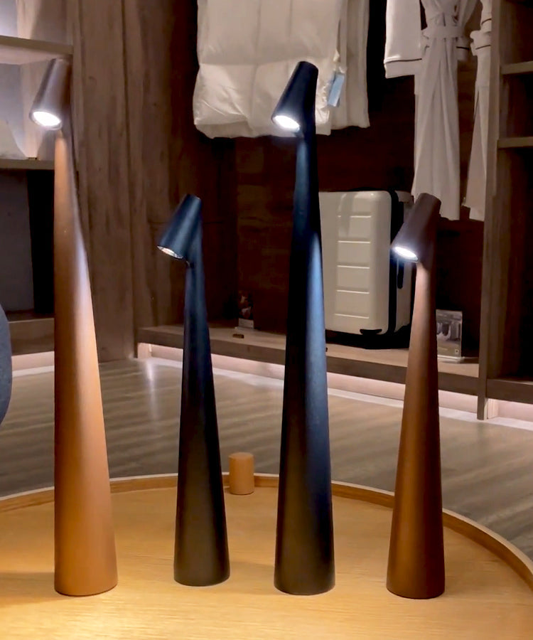 Sculpting Table Lamp with Adjustable Shade - Modern Design for Home Office & Living Room Lighting