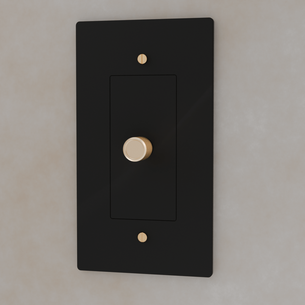 Brass 3-Way Rotary Dimmer Switch | UL Certified, Push To Turn & Twist Dimming for LED Lighting Systems