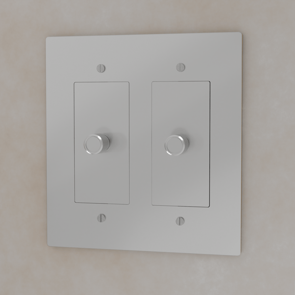 Brass 3-Way Rotary Dimmer Switch | UL Certified, Push To Turn & Twist Dimming for LED Lighting Systems