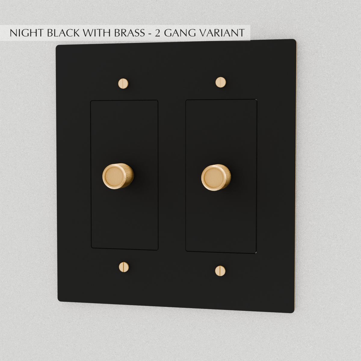 Solid Brass Dimmer Switch | Knurled Texture, Heavy-Set Weight & Compatible with LED/Incandescent Bulbs for Home Lighting