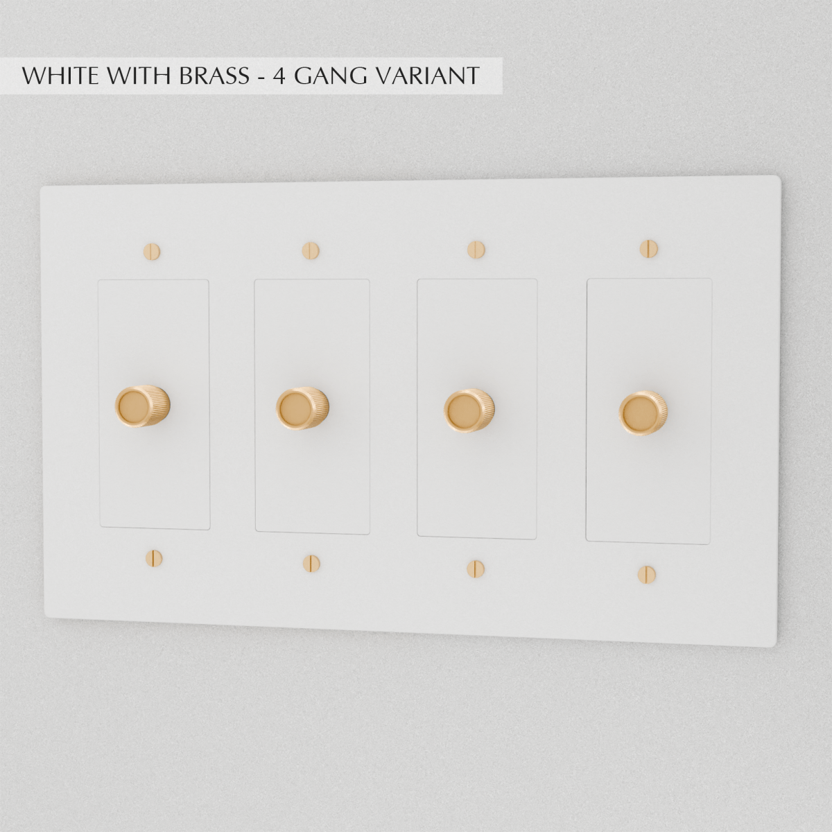 Solid Brass Dimmer Switch | Knurled Texture, Heavy-Set Weight & Compatible with LED/Incandescent Bulbs for Home Lighting