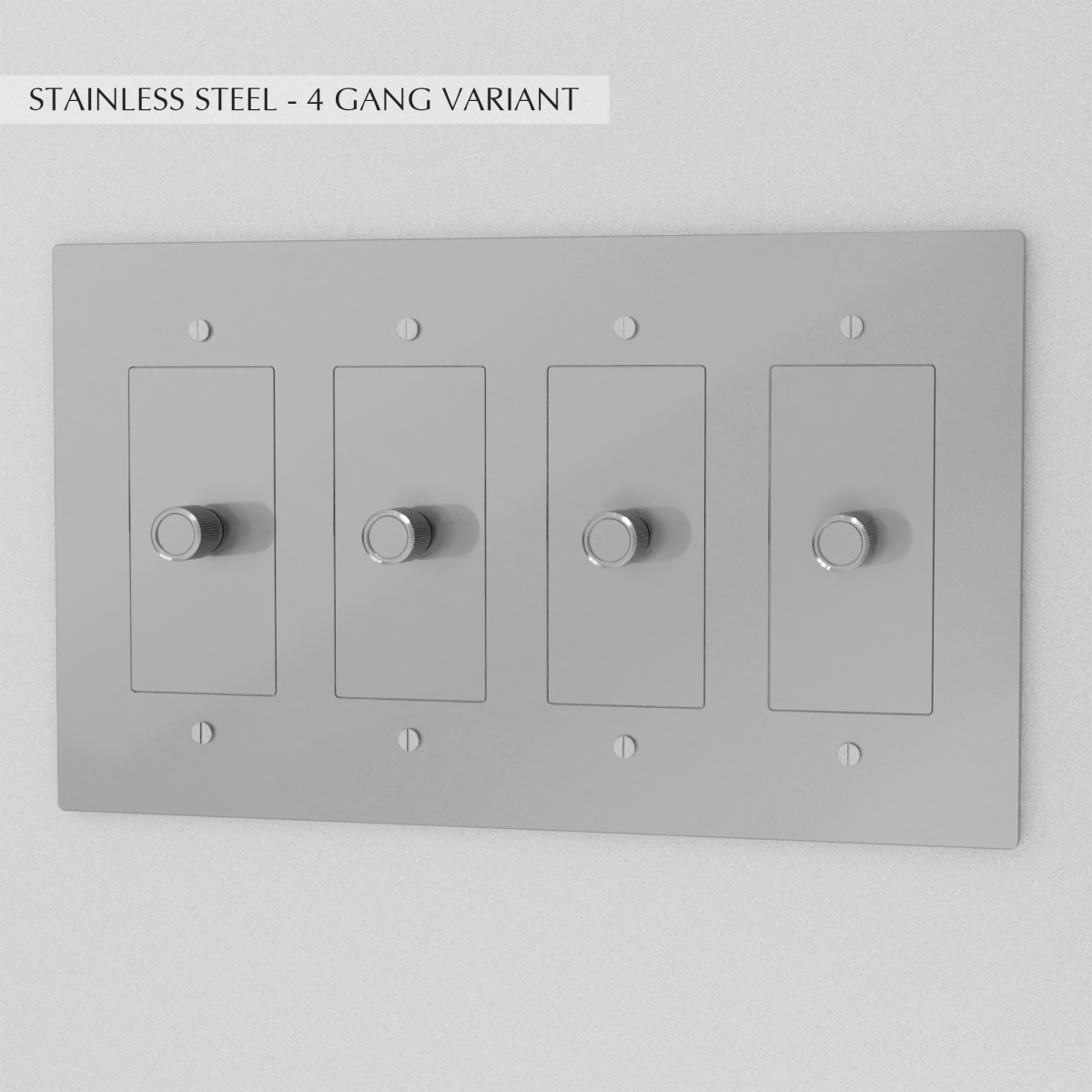 Solid Brass Dimmer Switch | Knurled Texture, Heavy-Set Weight & Compatible with LED/Incandescent Bulbs for Home Lighting