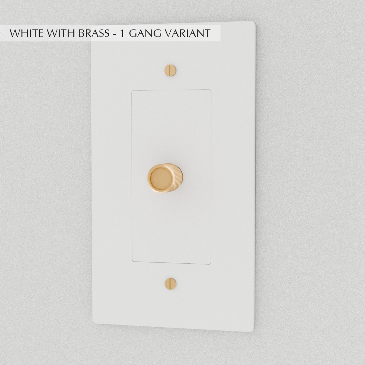 Solid Brass Dimmer Switch | Knurled Texture, Heavy-Set Weight & Compatible with LED/Incandescent Bulbs for Home Lighting