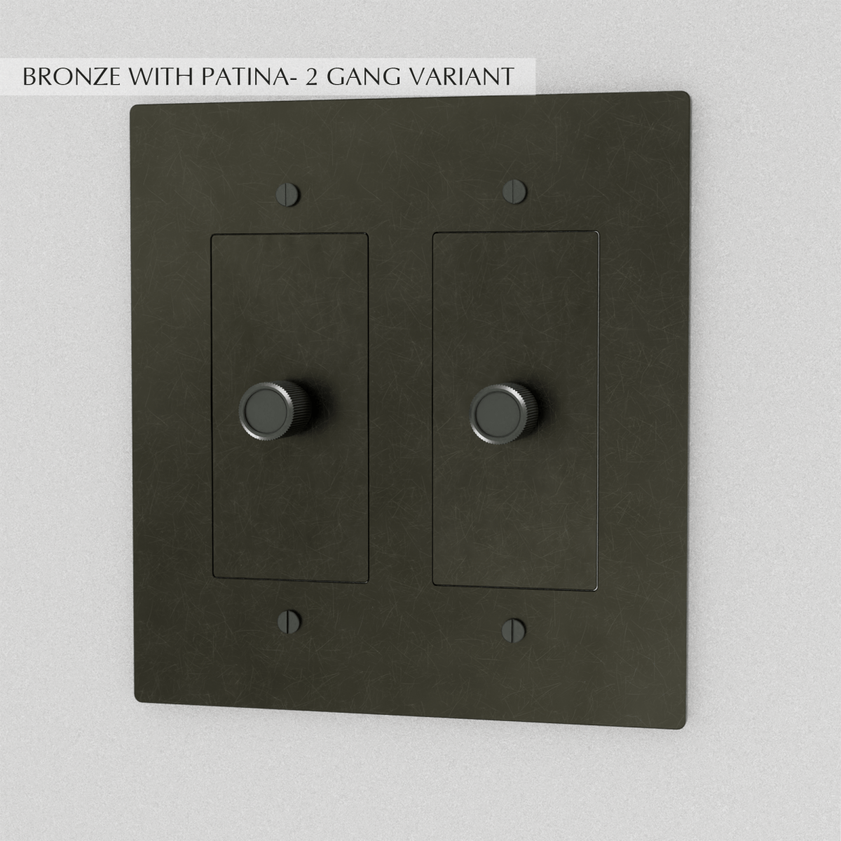 Solid Brass Dimmer Switch | Knurled Texture, Heavy-Set Weight & Compatible with LED/Incandescent Bulbs for Home Lighting