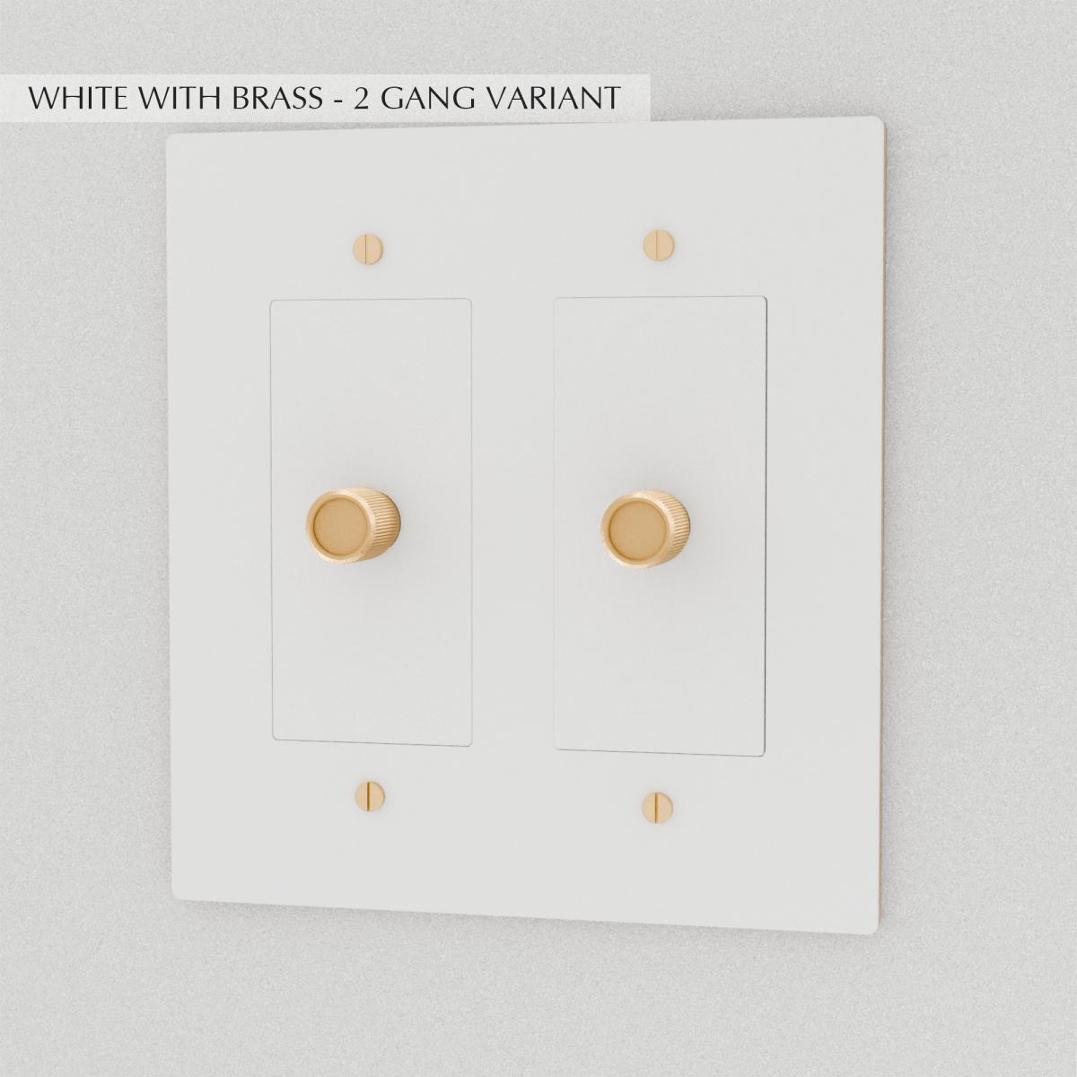 Solid Brass Dimmer Switch | Knurled Texture, Heavy-Set Weight & Compatible with LED/Incandescent Bulbs for Home Lighting