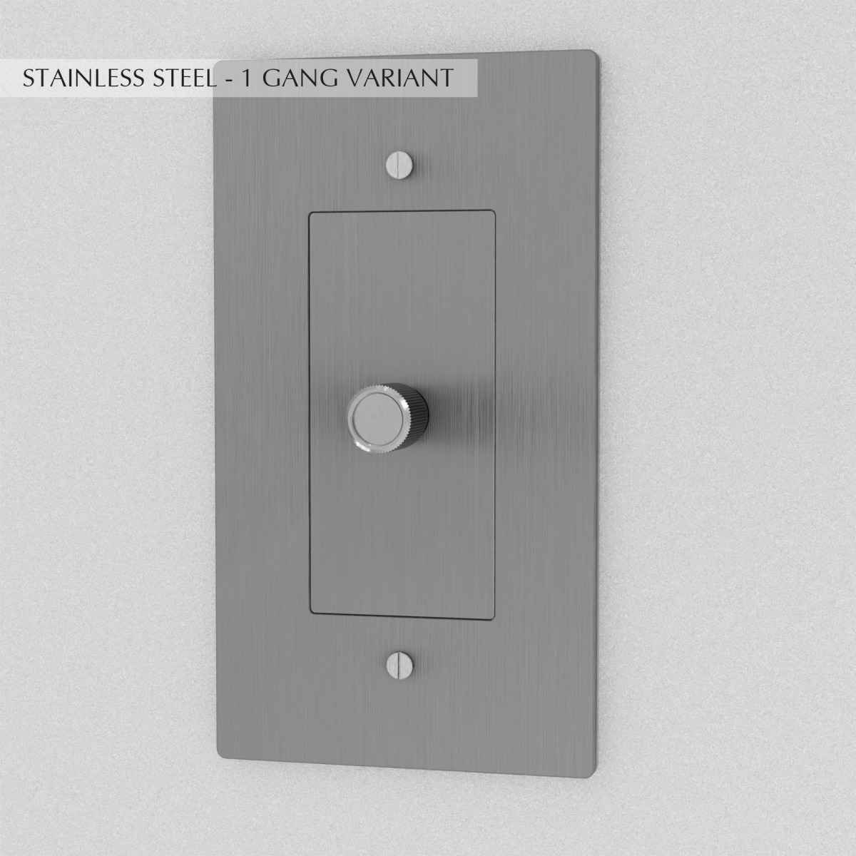 Solid Brass Dimmer Switch | Knurled Texture, Heavy-Set Weight & Compatible with LED/Incandescent Bulbs for Home Lighting