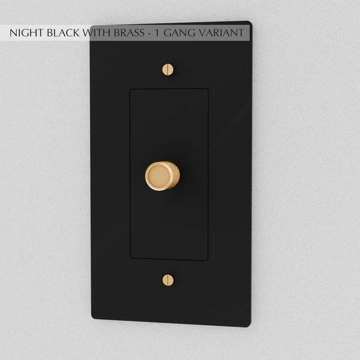 Solid Brass Dimmer Switch | Knurled Texture, Heavy-Set Weight & Compatible with LED/Incandescent Bulbs for Home Lighting