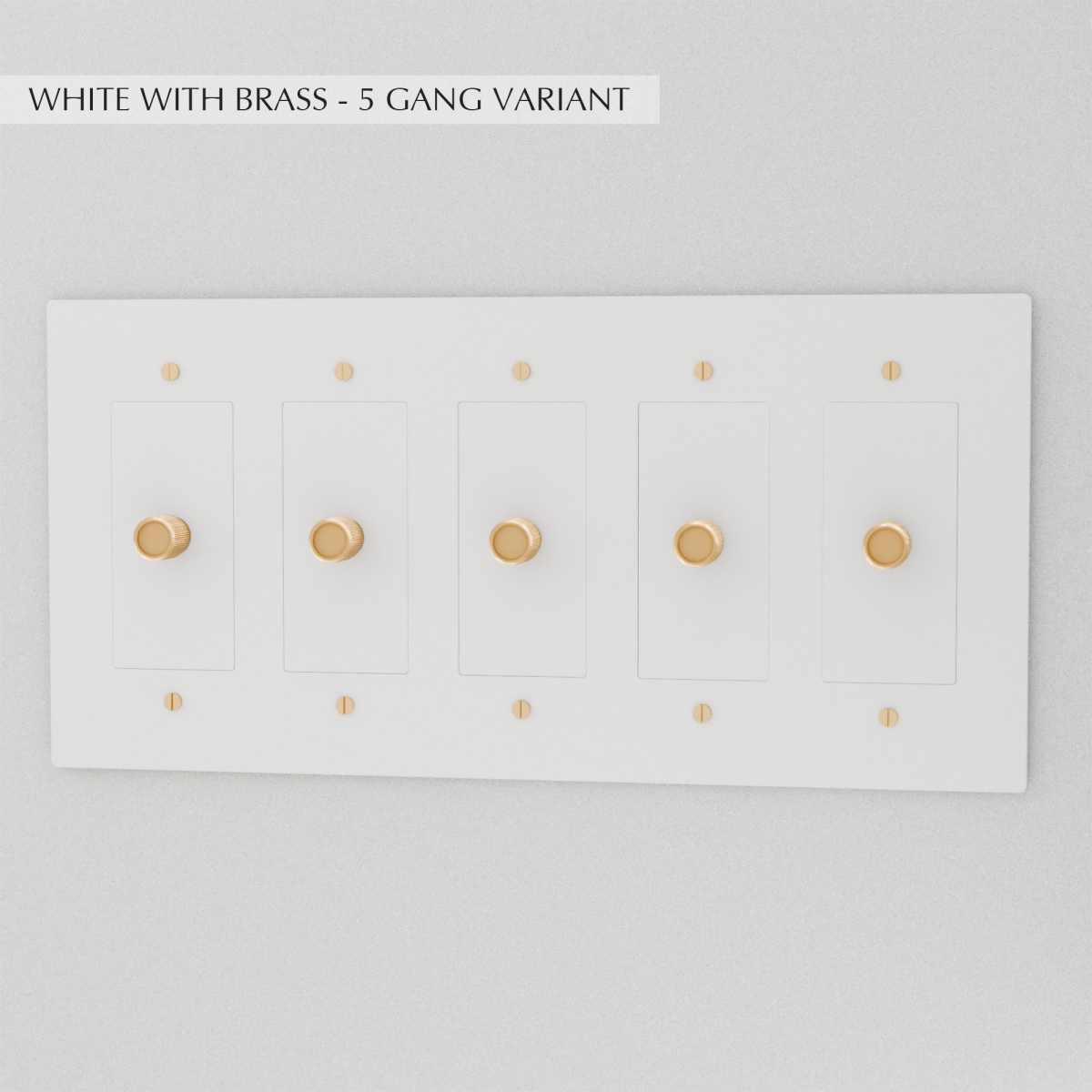 Solid Brass Dimmer Switch | Knurled Texture, Heavy-Set Weight & Compatible with LED/Incandescent Bulbs for Home Lighting