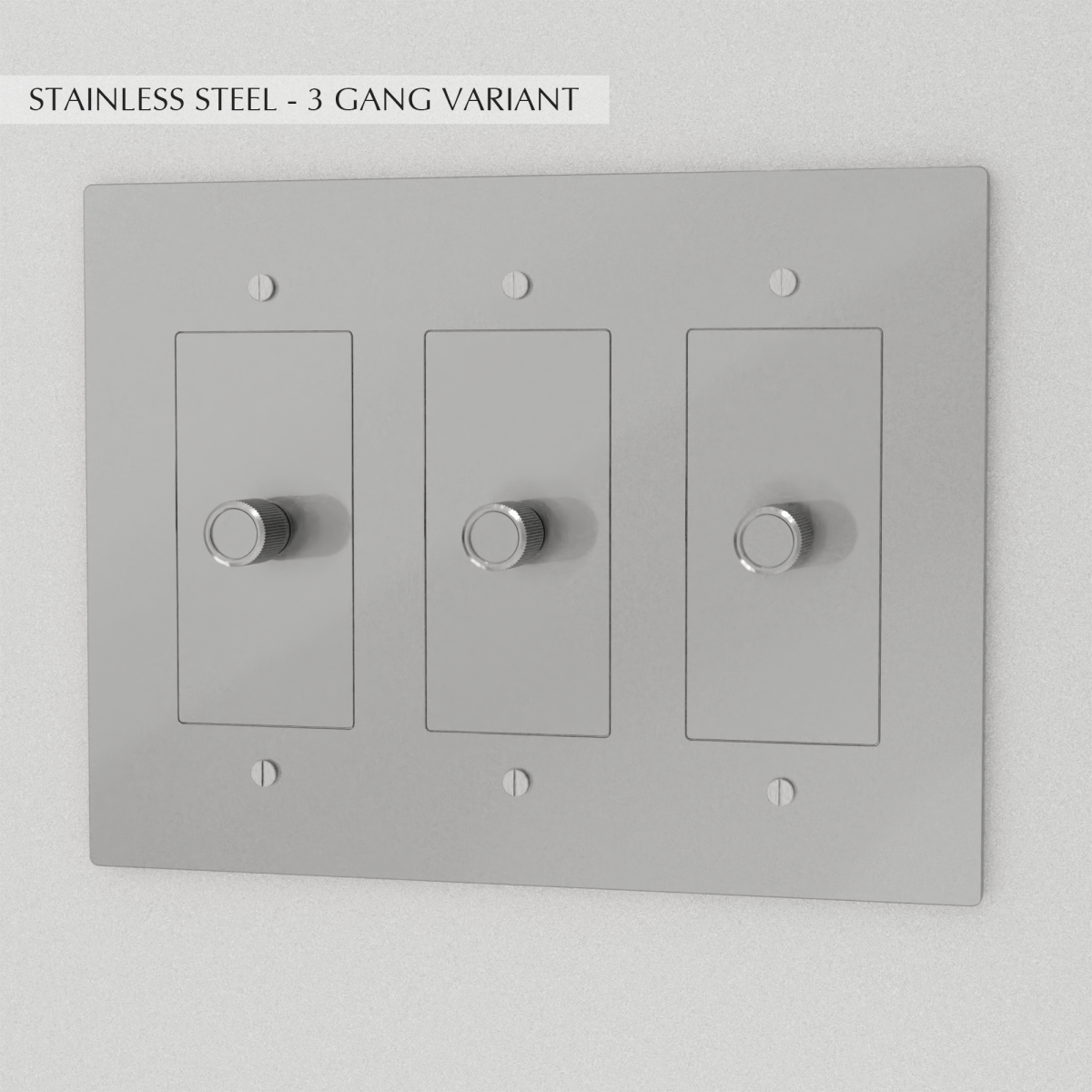 Solid Brass Dimmer Switch | Knurled Texture, Heavy-Set Weight & Compatible with LED/Incandescent Bulbs for Home Lighting