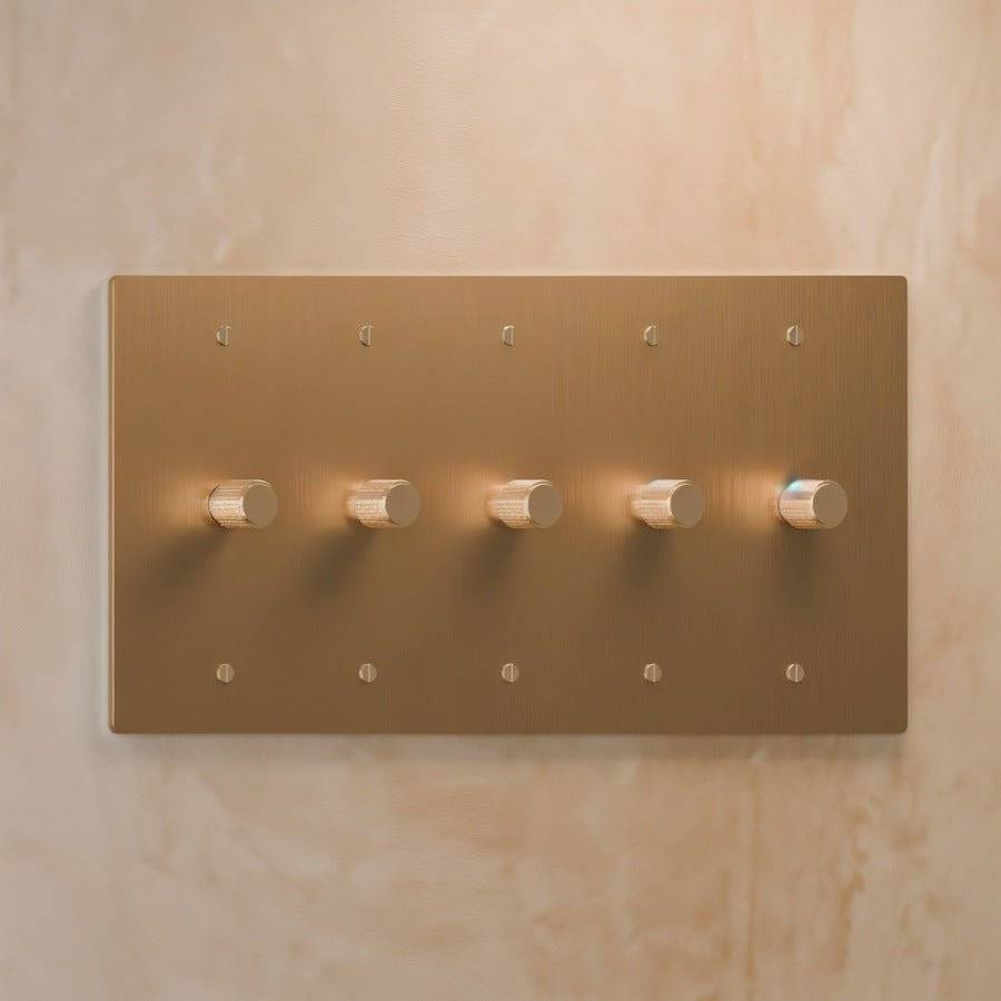 Brass Rotary Dimmer Switch | Heavy-Duty, UL Certified & Ideal for Home Lighting Control