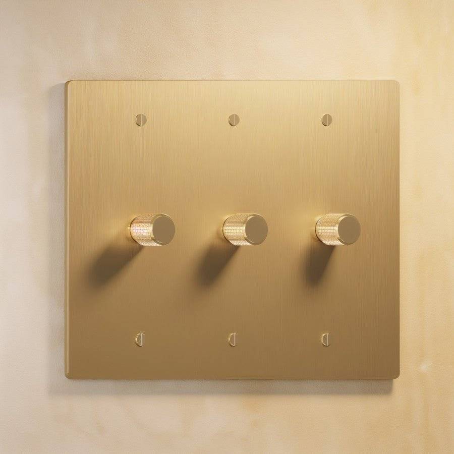 Brass Rotary Dimmer Switch | Heavy-Duty, UL Certified & Ideal for Home Lighting Control